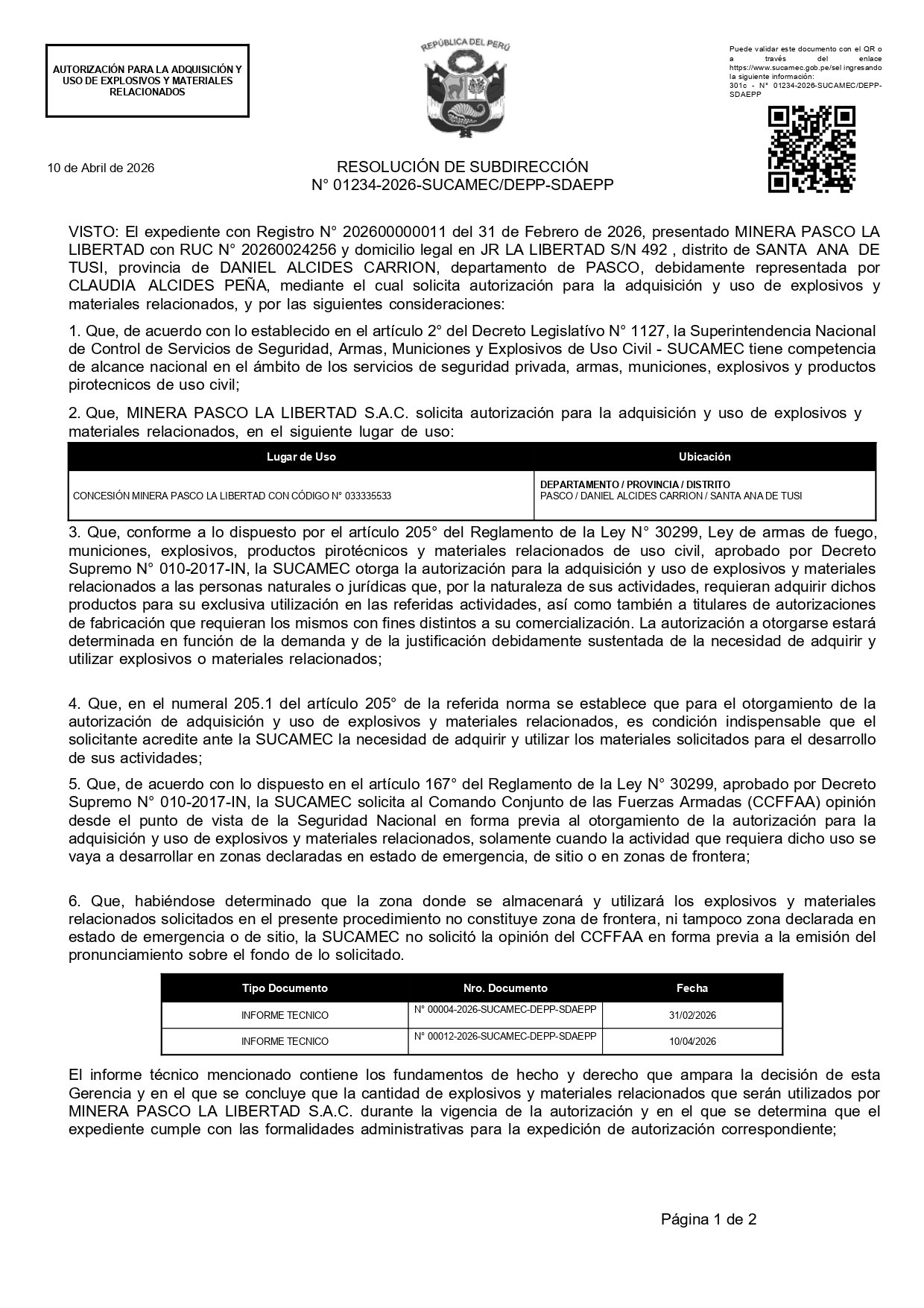 Permisos y fiscalizaciones
