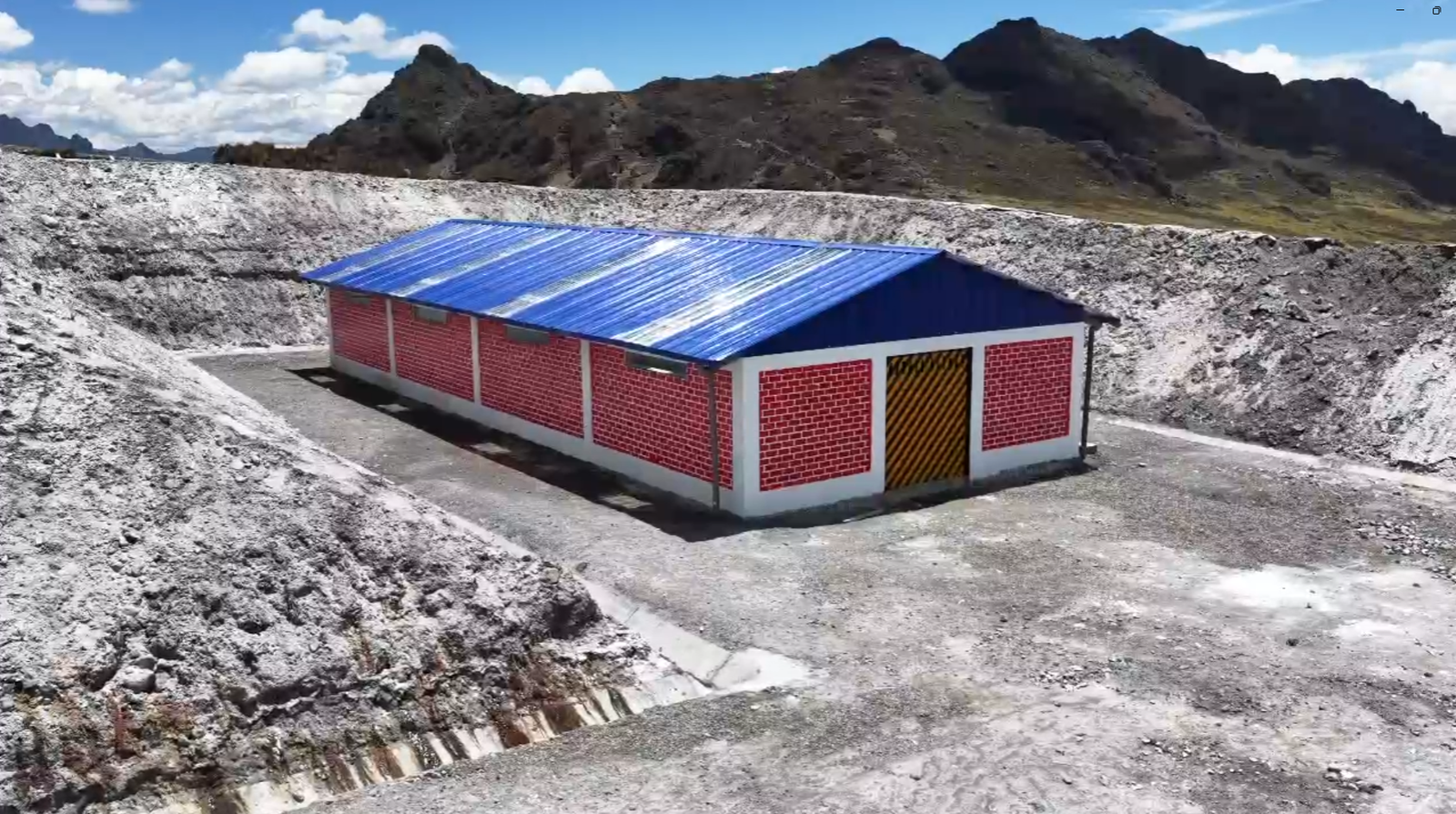 Construcción de polvorín para operaciones